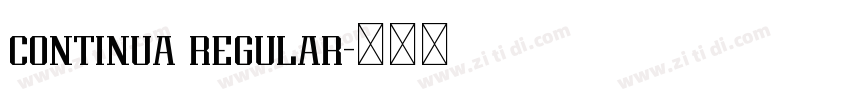 continua regular字体转换 continua regular字体转换